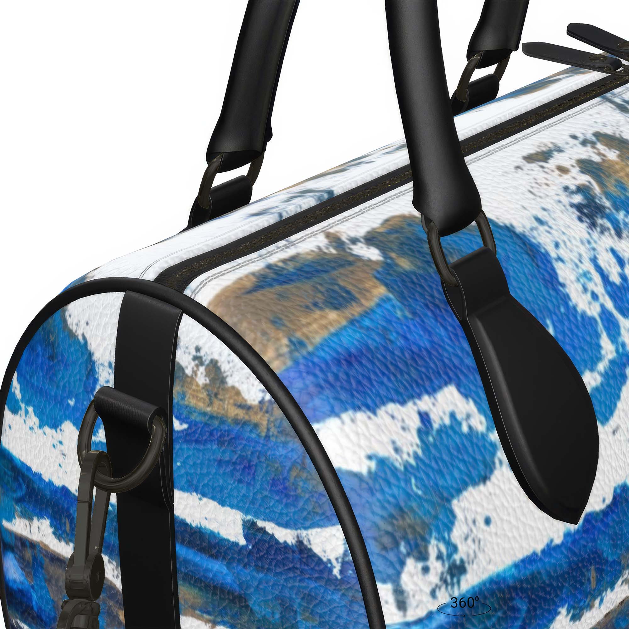 Leather Boston Handbag